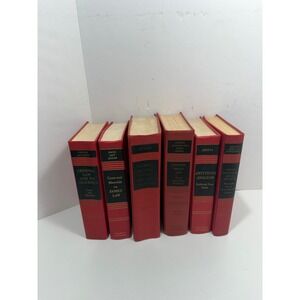 Vintage Little Brown and Company Law Book Set 6 Volumes Red Hardcover 1960s Law